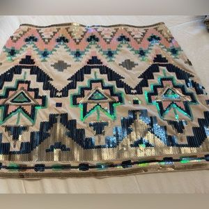 Express Sz XS Sequin skirt